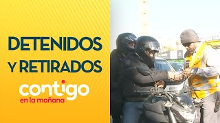 INTENSA FISCALIZACIÓN: 12 motos retiradas y 4 detenidos por andar sin patente - Contigo en la Mañana