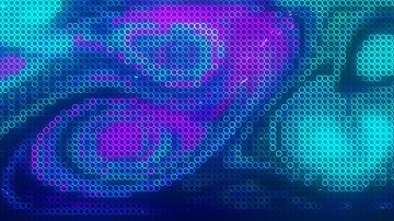 Circle Neon Energy Waves | Futuristic Abstract Background Animation in Blue & Purple Glow