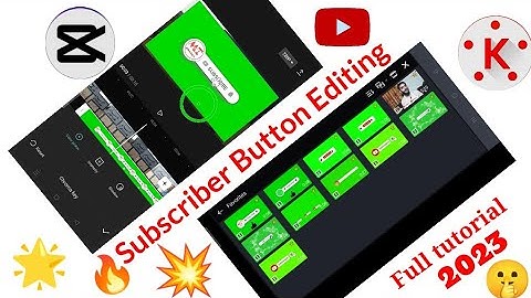 How to make green screen subscribe Button Animatoin In Videos | 2023 |