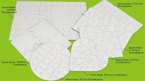 Customize various wooden sublimation jigsaw puzzles