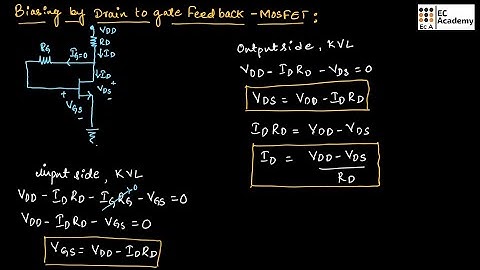 AEC#10 Feedback biasing using MOSFET || EC Academy