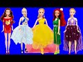 Disney princesses  how to make new awesome outfits for dolls