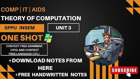 TOC | Unit 5 | Turing Machine | SPPU T.E. Comp & I.T. |ONESHOT Sem 5 @Crafters.think_hatch 