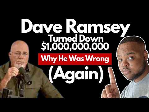 Dave Ramsey turned down $1 billion at 0% interest: Financial planner shows you the math he's ignored