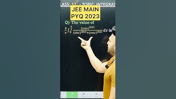 JEE MAIN PYQ 2023 ( 24 Jan- shift 1 )  || Integration  PYQ 2025 || IIT JEE Class12 MATHS #JEE2025