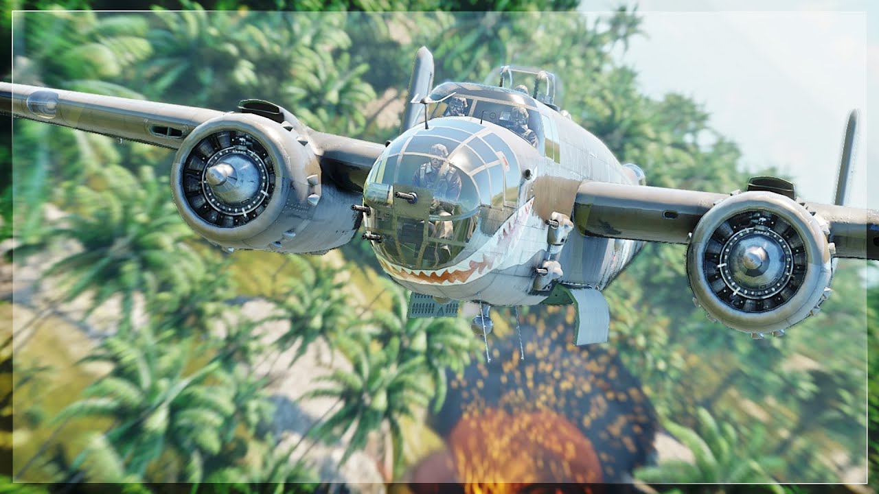 New TREE SURFING | LOW ALTIUIDE TANK BUSTING | B-25 Mitchell