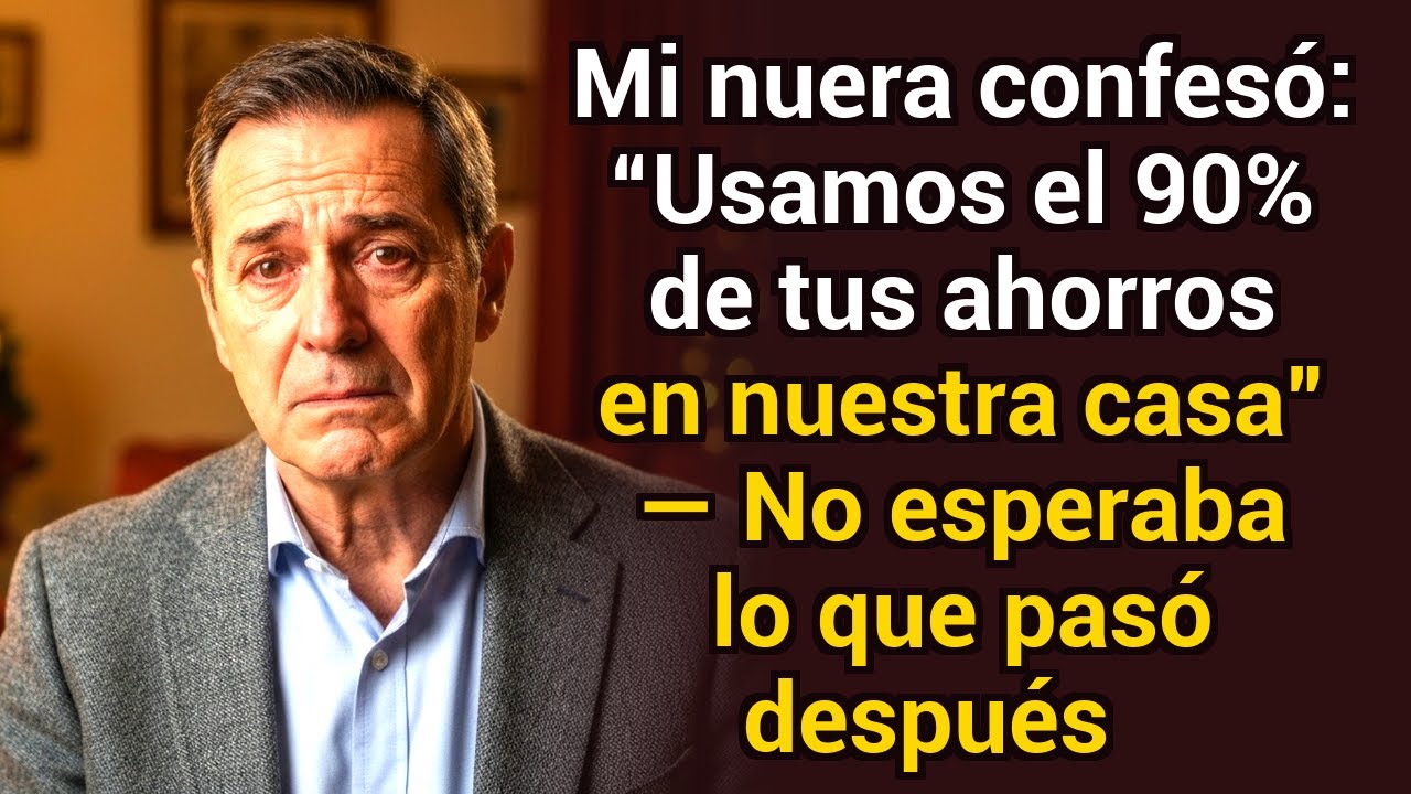 Mi nuera admitió: “Usamos el 90% de tus ahorros en nuestra casa” — no esperaba lo que siguió