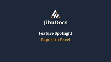 Feature Spotlight - Export to Excel