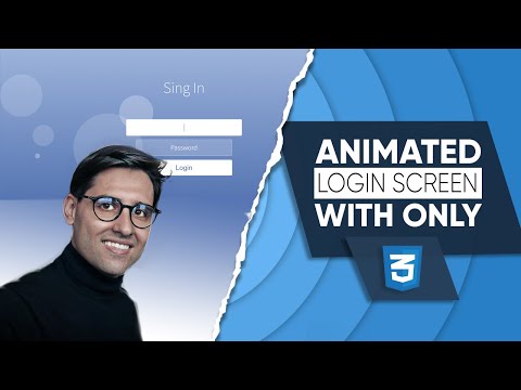 How to create animated login screen? Easy with CSS!
