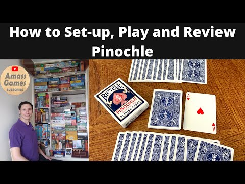 How to Setup and Play Pinochle traditional card game - Bids, tricks and melds * Amass Games * BGA