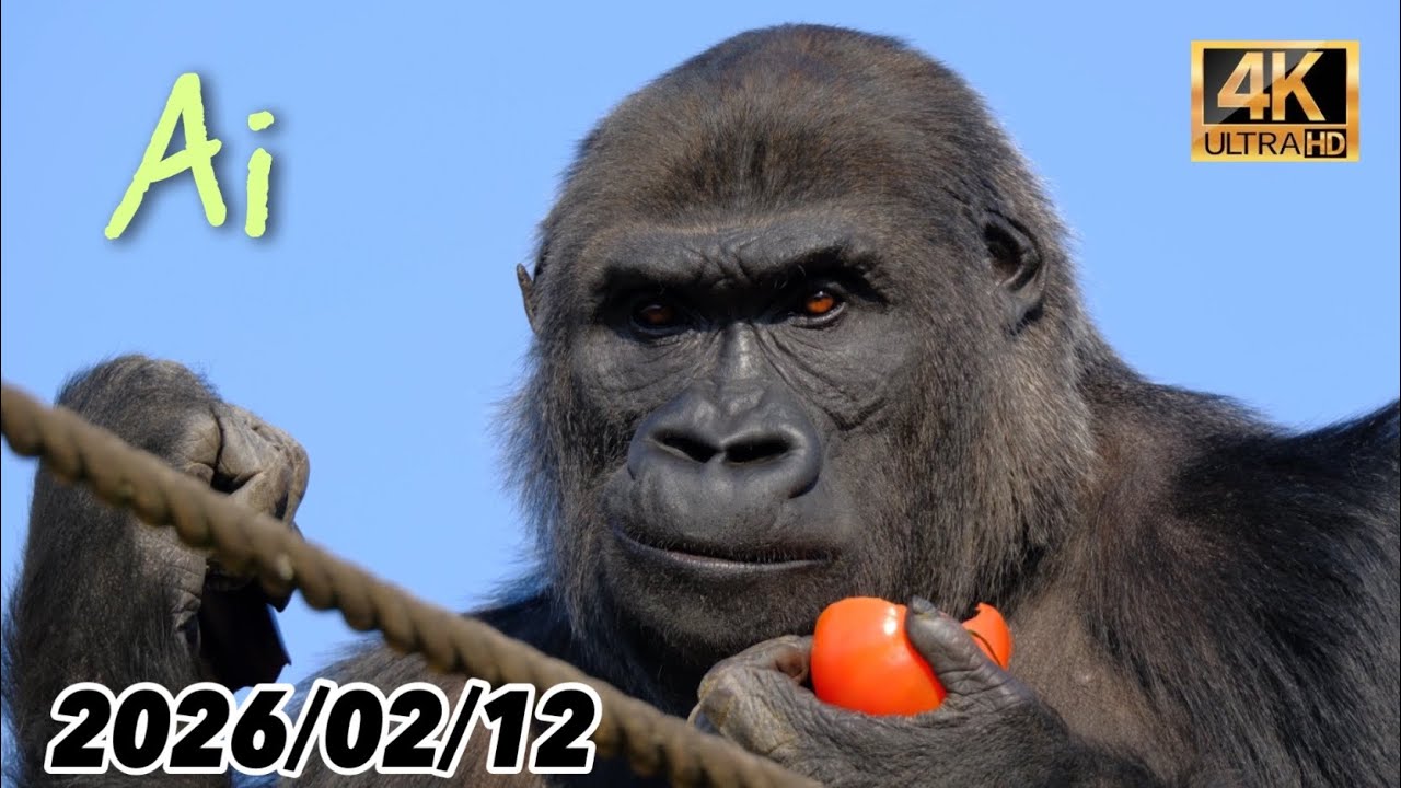 超望遠レンズの衝撃！ズームアップされたゴリラ達が美しい 〜 2026/02