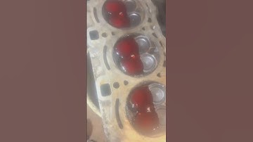 Leak down test no bubbles got seal on the valves cleaned up nice #subscribe #shorts #shortvideo #art