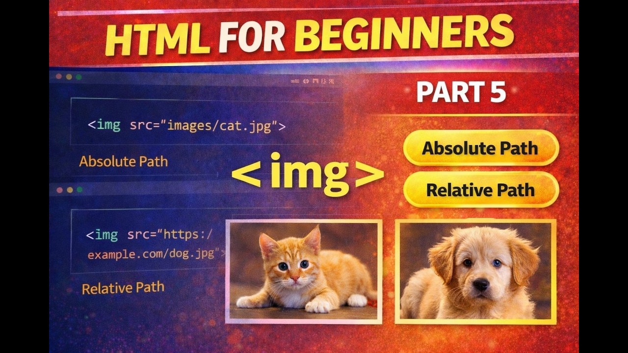 Part - 5 : HTML for Beginners(Full Course) - YouTube