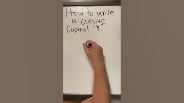 How to Write a Cursive Capital “Y”