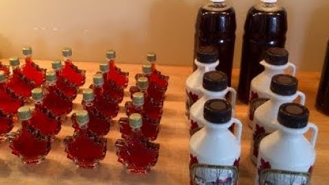 filtering and Bottling maple syrup