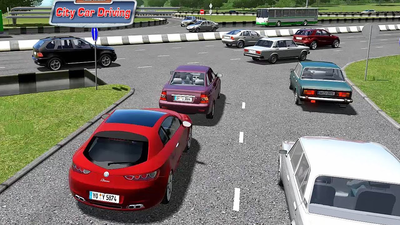 CITY CAR DRIVING - ALFA ROMEO BRERA - SIMULATORE DI GUIDA GAMEPLAY ITA