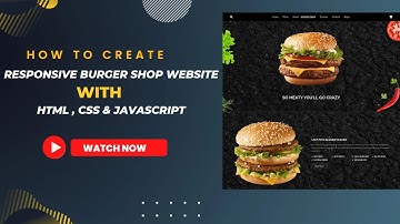 Responsive Burger Website Design Using HTML /CSS /JavaScript From Scratch .Part -01- Header Section