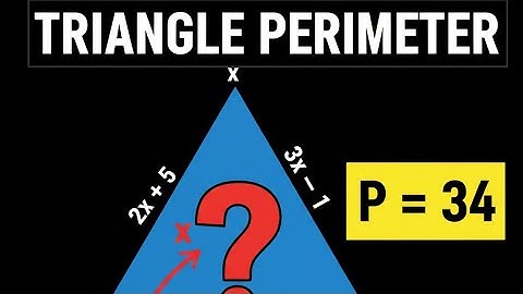 Igcse|0580/32/f/m/23 Q9 perimeter of triangl with variable sides|finding value of x|4024|#mathgenius