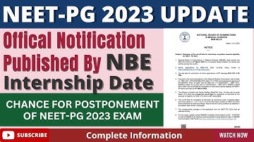 Offical Notification Published For Extension Of Internship Date | Chances For Postponement Of Exam