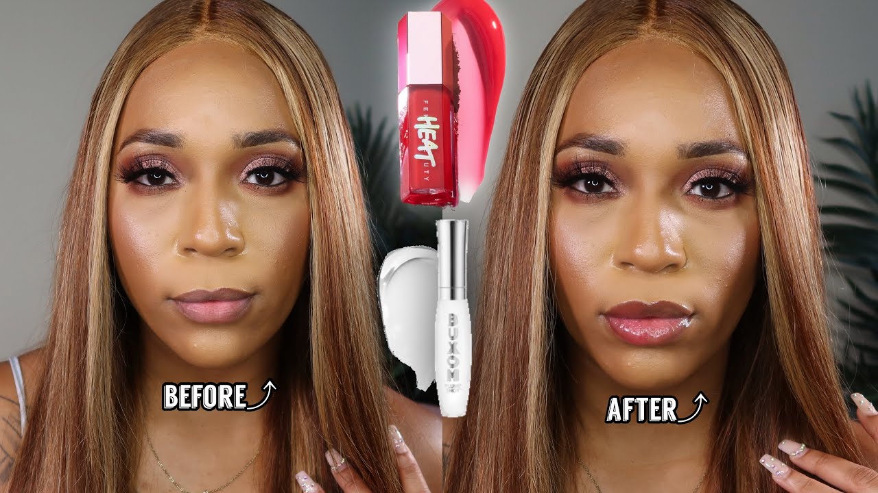 NEW FENTY BEAUTY GLOSS BOMB HEAT LIP PLUMPER IS IT BETTER THAN BUXOM