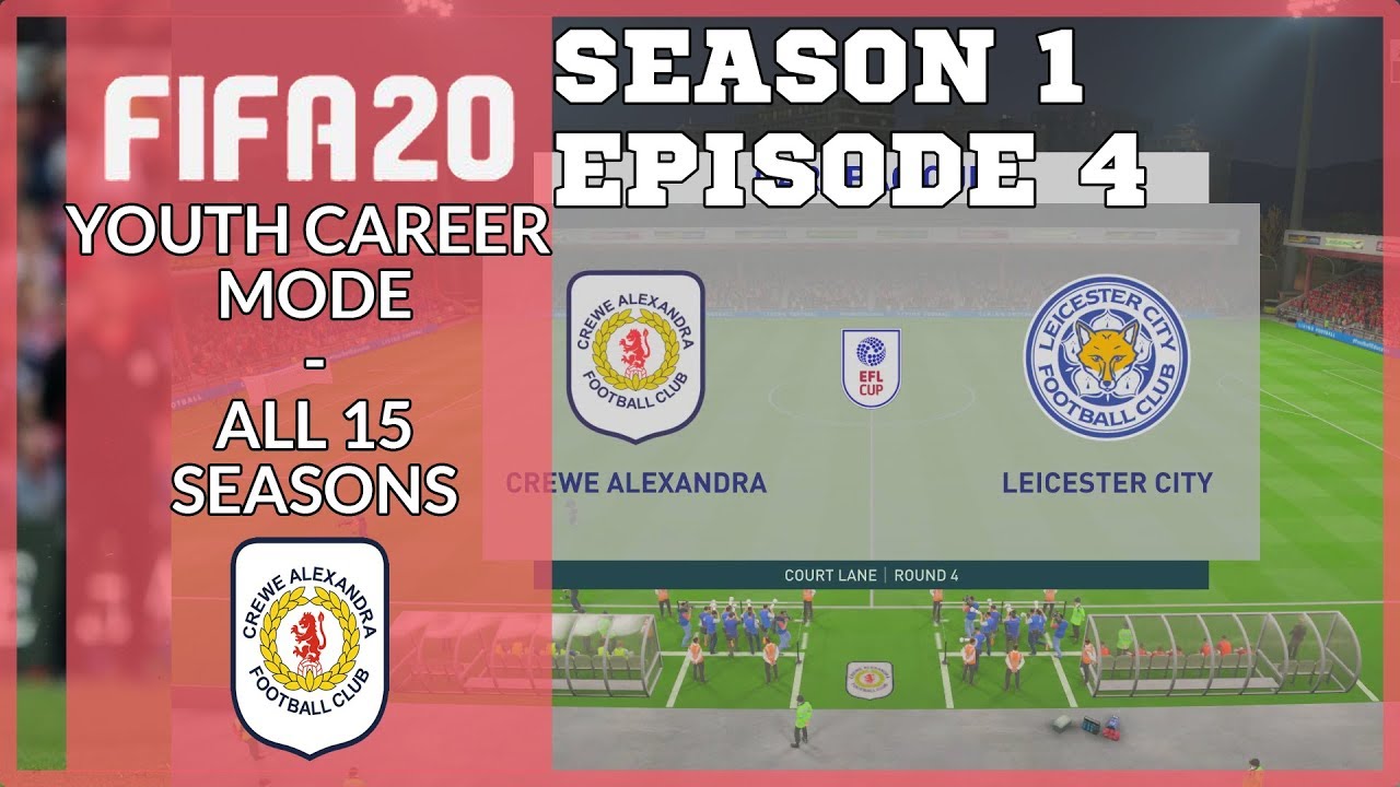 gaming logo Crewe Alexandra Youth Career mode #4 | CUP TIE V LEICESTER! | FIFA 20 15 Season Career Mode
