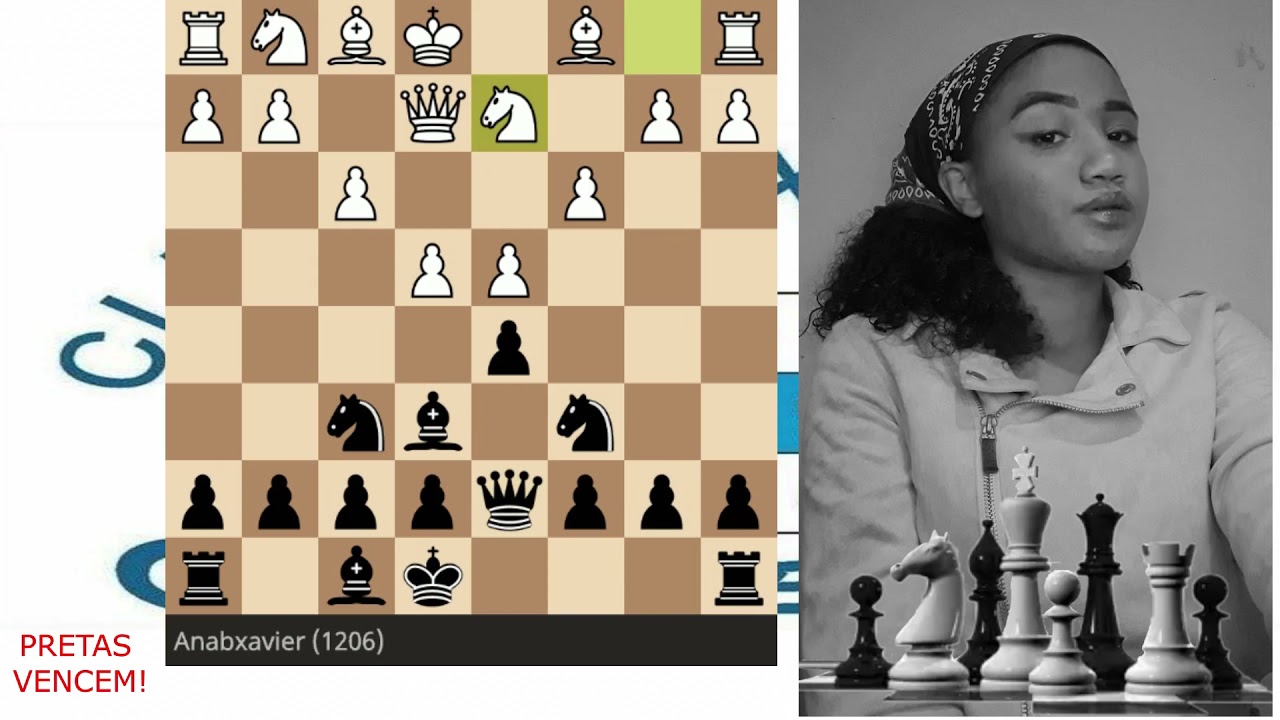 Ana Beatriz  e seu peão eminente,  alma do xadrez
