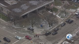 Body found on the steps of the Pontiac Public Library