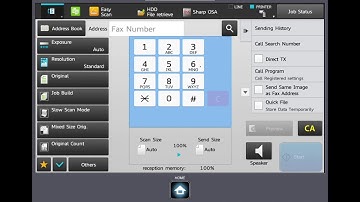 Sharp - How to Fax