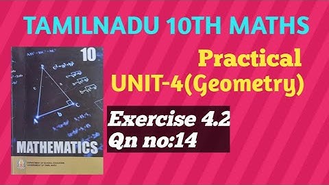 tamilnadu tenth maths exercise 4.2 sum 14