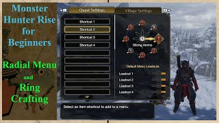 Monster Hunter Rise :Beginners guide to Radial menu  and Radial Menu Crafting