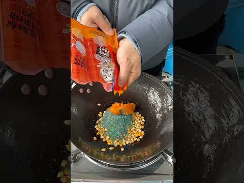 صنع الفشار الملون 