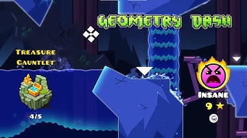 Floodfall Caverns by J735 (+ Coin) | Geometry Dash - Treasure Gauntlet