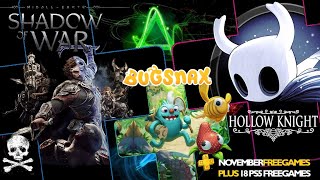 PS Plus (Playstation Plus\/PS+) November 2020 (2 Free PS4 \& 1 PS5 Games) Plus 18 Free PS5 Games