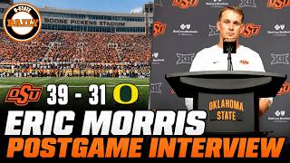 Eric Morris Postgame After the 39-31 OSU Victory Over Oregon Update