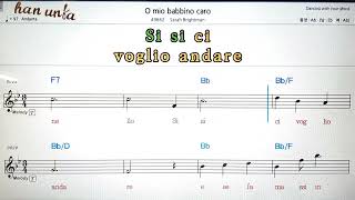 O mio babbino caro/Srah BrightmanKaraoke*Sheet Music*Chord*MR노래 반주*기타 코드 악보*가라오케