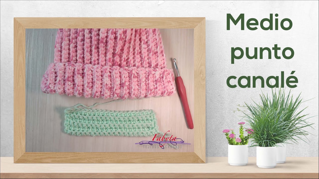 Medio punto canale en crochet