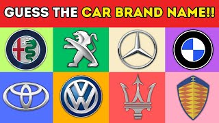 Car Logo Quiz-Can You Guess the Name of The Car Brands?