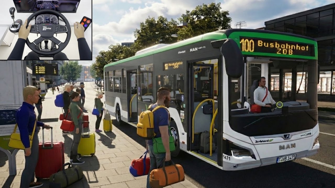 Realistic Bus Simulator 2026 - New City Transport Simulator: Bus | Steering Wheel Gameplay