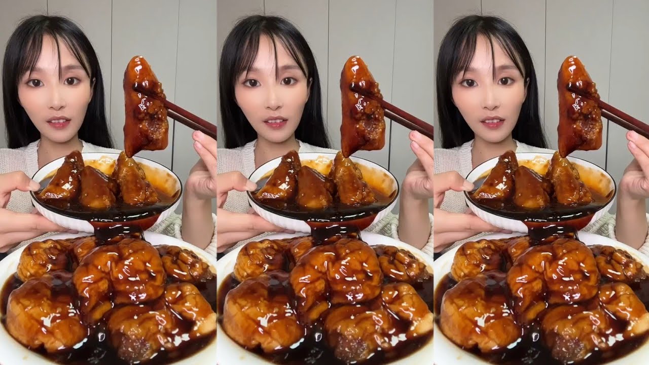 ASMR CHINESE FOOD MUKBANG EATING SHOW | Brown Sugar Glutinous Rice