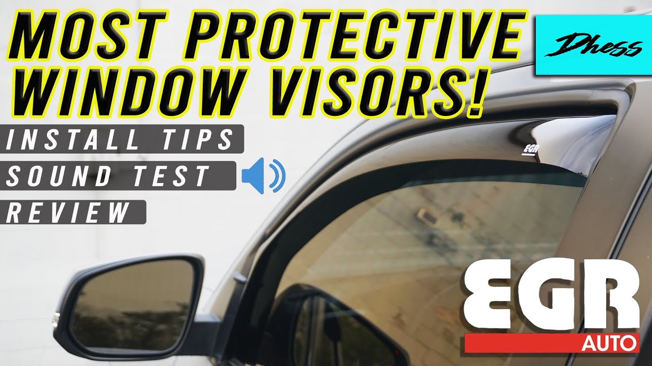 Установка защиты от дождя в канале автомобиля Tacoma