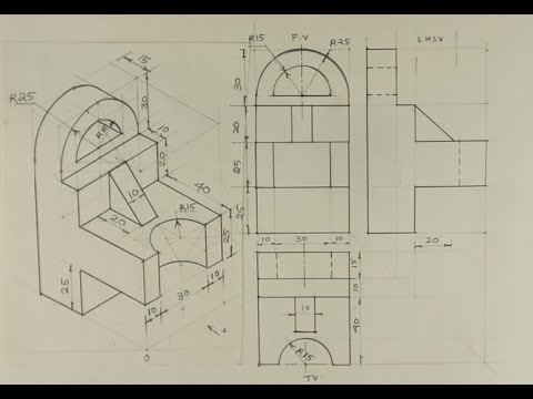 Orthographic Projection - Engineering drawing - Technical drawing 