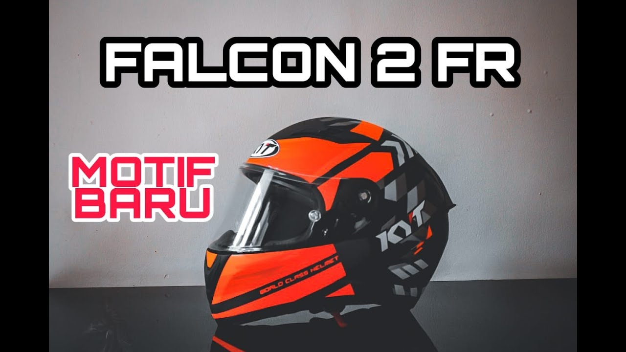 REVIEW & UNBOXING HELM  KYT FALCON 2 FR MOTIF BARU