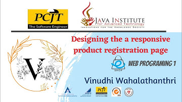Web Project Task 12| 1st Year | Java Institute | Vinudhi Wahalathanthri
