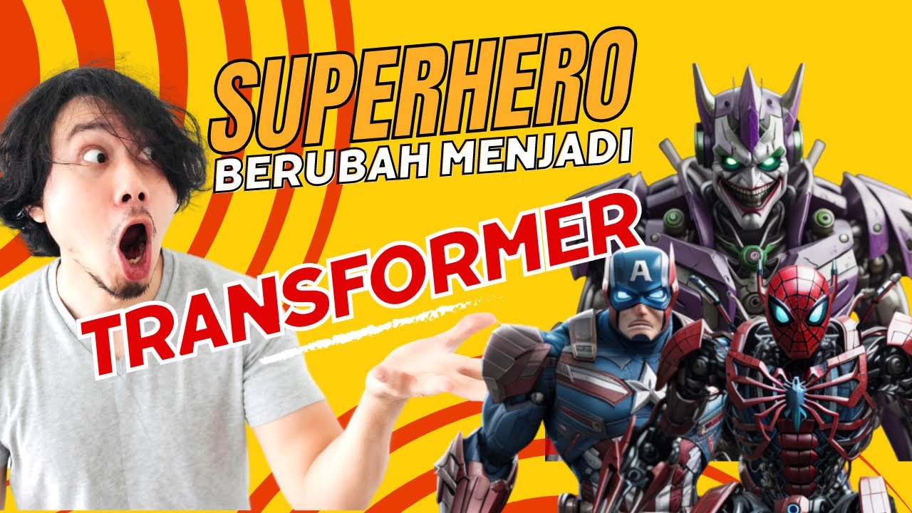 🔥Wow 🔥Superhero menjadi Transformer Superhero Transformers