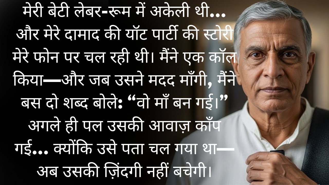 मेरी बेटी लेबर में थी… और मेरा दामाद यॉट पर! मैंने सिर्फ 2 शब्द बोले—और उसकी दुनिया पलट गई