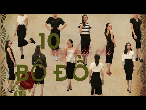 Chân Váy Chữ A Màu Đen Mặc Với Áo Gì - 10 cách mặc chân váy bút chì | 10 ways to wear a pencil skirt