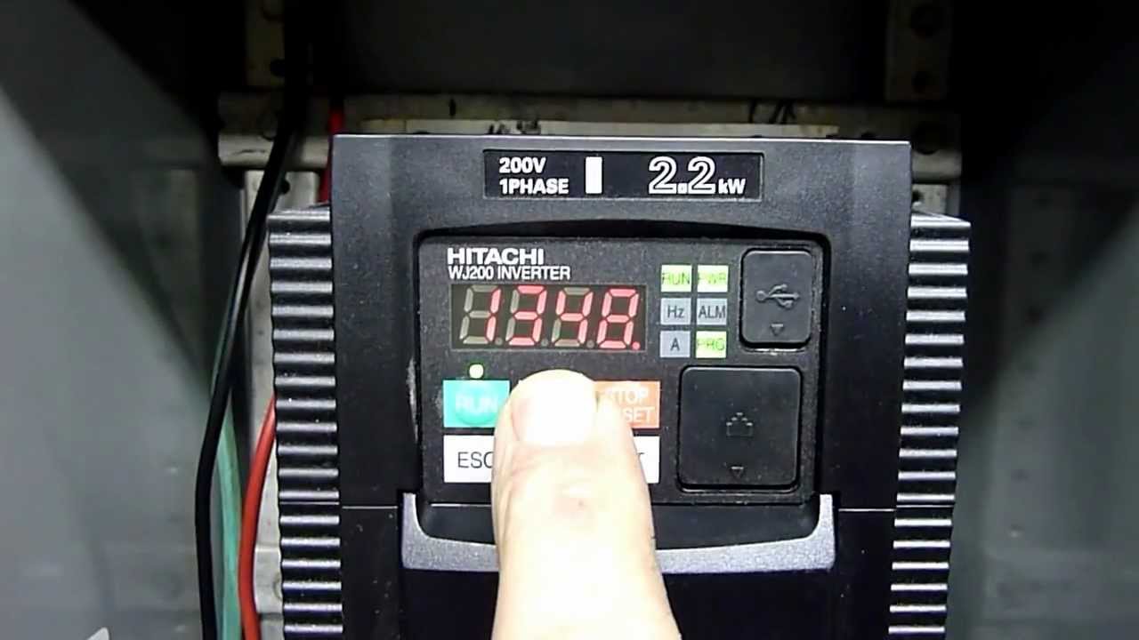 WJ200 powering a 2.2kw chinese spindle