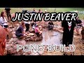 Justin Beaver New Pond Build! That's One Happy Beaver!