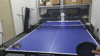 Pusun Dora Table Tennis Robot -Right Sidespin Top Shows