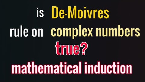 proof of De Moivre